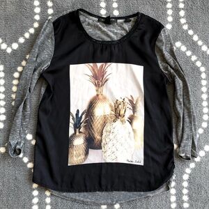Maison Scotch - Scotch & Soda - Pineapple Picture Dressy Top